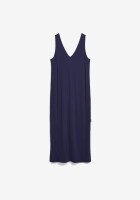 Armedangels Damen Kleid ÄRMELLOSES JERSEY-MIDI-KLEID tinted navy