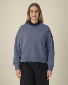 Stanley&Stella Damen Sweater Alma Blue Grey