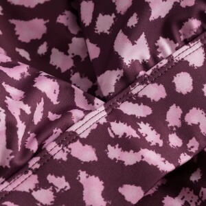 Dedicated Damen Bikini Top Alva Leopard Burgundy