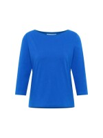 Lanius Damen T-Shirt U-Boot-Shirt mit 3/4 Arm lapis