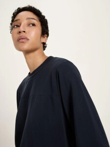 Lanius Damen T-Shirt Shirt aus TENCEL™ onyx