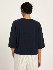 Lanius Damen T-Shirt Shirt aus TENCEL™ onyx