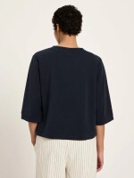 Lanius Damen T-Shirt Shirt aus TENCEL™ onyx