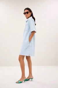 by bar Damen Kleid Philipe bleached denim
