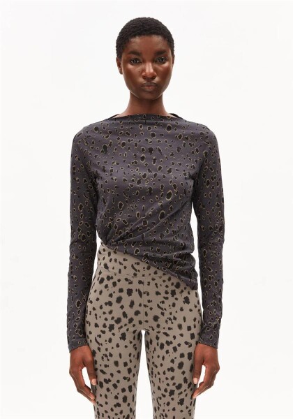 Armedangels Damen Longsleeve Leo dark steel
