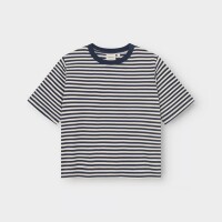 Dedicated Damen T-Shirt Vadstena stripes insignia blue
