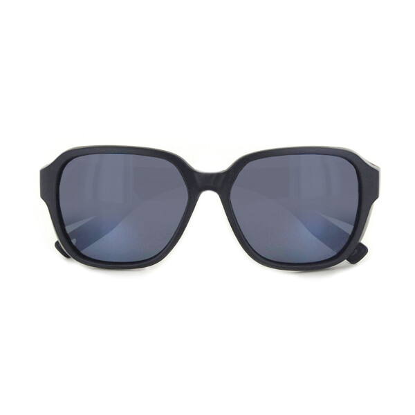 Moken Unisex Sonnenbrille Bruce Black/Silver Grey