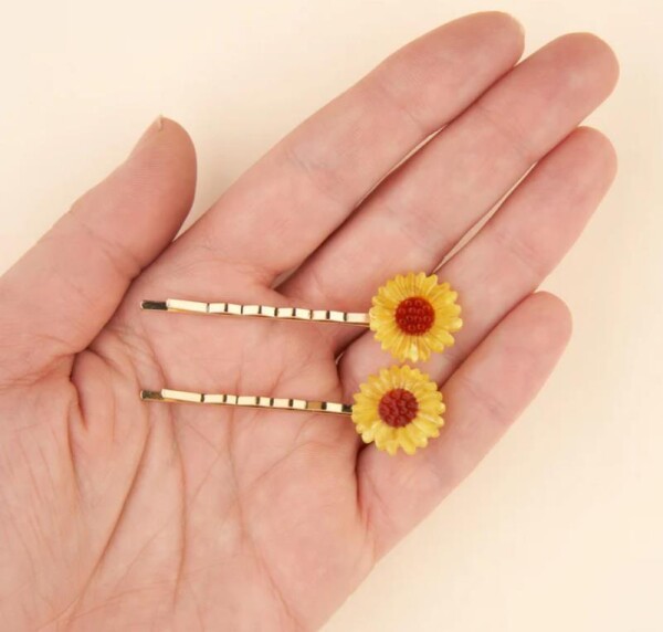 Coucou Suzette Haarspangen Zwei Sonnenblumen