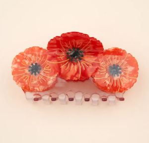 Coucou Suzette Haarklammer Mohnblumen Trio