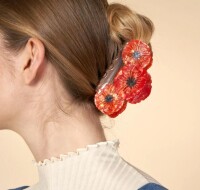 Coucou Suzette Haarklammer Mohnblumen Trio