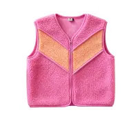 Alwero UNISEX Woll Weste Tide Bubble Gum / Apricot
