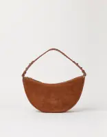 O My Bag Damen Handtasche LEO Short strap Cognac Suede
