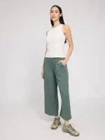 Mazine Damen Hose Wide Leg Viscose Pants bottle