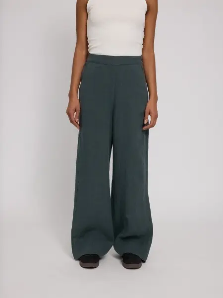 Mazine Damen Hose Wide Leg Linen Pants bottle