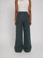 Mazine Damen Hose Wide Leg Linen Pants bottle
