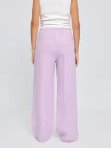 Mazine Damen Hose Wide Leg Linen Pants bright lavender