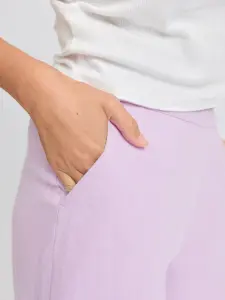 Mazine Damen Hose Wide Leg Linen Pants bright lavender