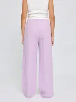 Mazine Damen Hose Wide Leg Linen Pants bright lavender