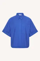 by bar Damen Bluse Novi azul blue