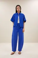 by bar Damen Bluse Novi azul blue