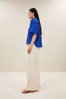 by bar Damen Bluse Novi azul blue