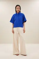 by bar Damen Bluse Novi azul blue