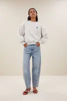 by bar Damen Sweater Bibi melange lucky everyday light grey melee