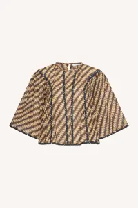 by bar Damen Bluse Davin manilla print