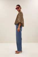 by bar Damen Bluse Davin manilla print