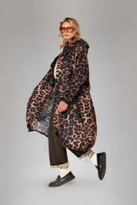 Rainkiss Regenponcho Regenjmantel Unisize Dark Leopard