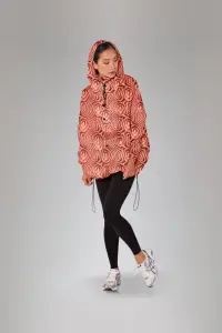 Rainkiss Regenponcho Regenjmantel Unisize Anorak Moiré