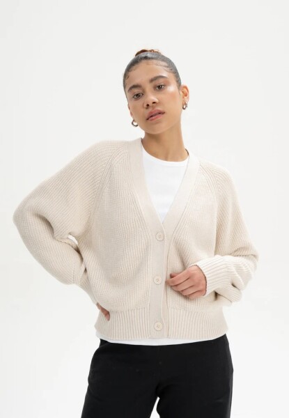 Mela Damen Cardigan Bhuma Cream Melange