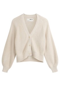 Mela Damen Cardigan Bhuma Cream Melange