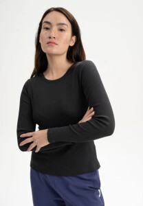 Mela Damen Longsleeve Mehar black