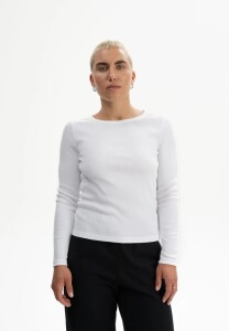 Mela Damen Longsleeve Mehar white