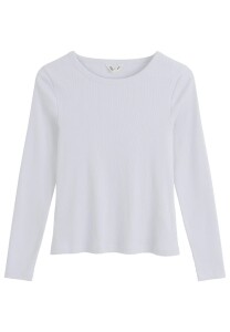 Mela Damen Longsleeve Mehar white