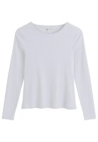 Mela Damen Longsleeve Mehar white