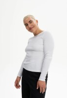 Mela Damen Longsleeve Mehar white