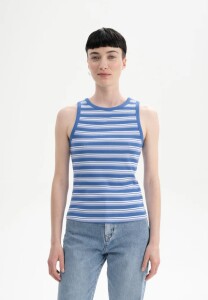 Mela Damen Top Drisna blue stripes