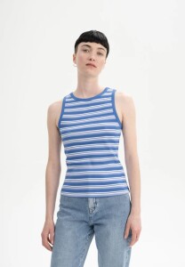 Mela Damen Top Drisna blue stripes