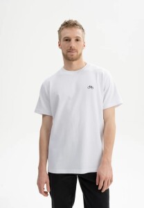 Mela Herren T-Shirt Pravin bike white