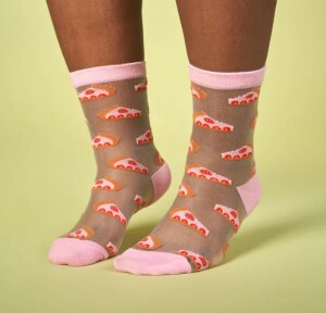 Coucou Suzette Unisex Socken Transparent Erdbeerkuchen