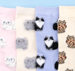 Coucou Suzette Unisex Socken Perserkatze pink