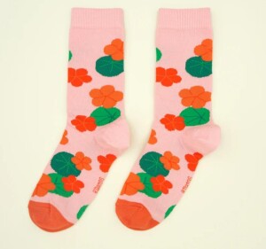 Coucou Suzette Unisex Socken Kapuzinerkresse pink