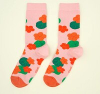 Coucou Suzette Unisex Socken Kapuzinerkresse pink