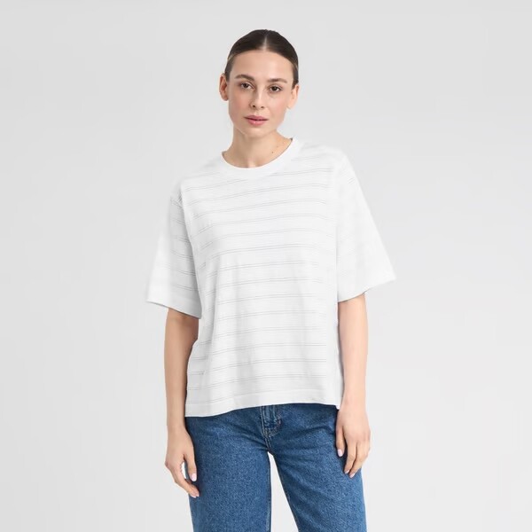 Dedicated Damen T-Shirt Vadstena Lace white