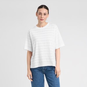 Dedicated Damen T-Shirt Vadstena Lace white