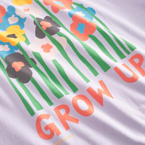 Dedicated Damen T-Shirt Vadstena Grow Up Thistle Purple