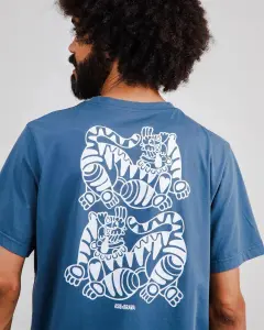 Brava Herren T-Shirt Asis Percales Tigris Blue