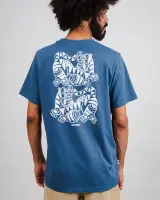 Brava Herren T-Shirt Asis Percales Tigris Blue